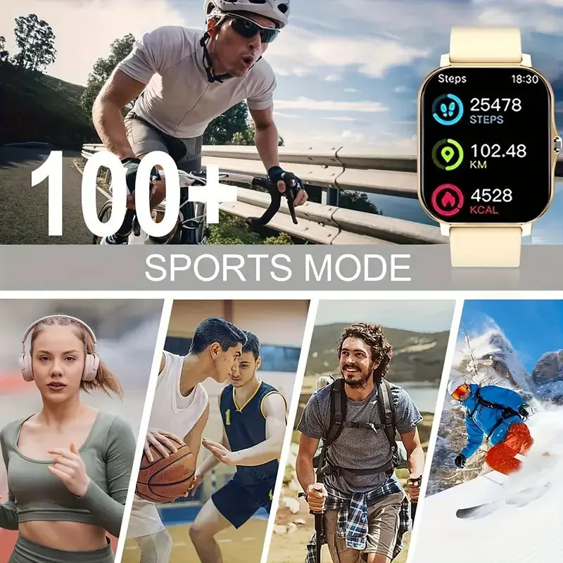 XiQeer 2025 Smart Watch 2.01 Inch HD Display Answer Make Call Message Preview Sport Modes DIY Dial Weather Forecast Men Women