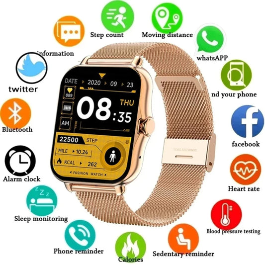 XiQeer 2025 Smart Watch 2.01 Inch HD Display Answer Make Call Message Preview Sport Modes DIY Dial Weather Forecast Men Women