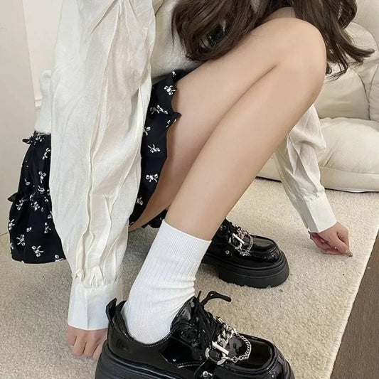 Round Toe with Medium Heels Women's Shoes Platform Ladies Pumps Popular on Offer Non Slip Promotion 2025 Trend Korean Style Sale