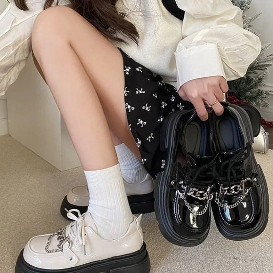 Round Toe with Medium Heels Women's Shoes Platform Ladies Pumps Popular on Offer Non Slip Promotion 2025 Trend Korean Style Sale